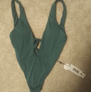 The Bikini Lab one-piece keyhole swimsuit